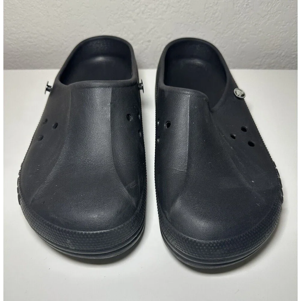 Crocs Mules Clogs Slip On Black No‎ Back Strap Unisex Men's 10 Women's 12